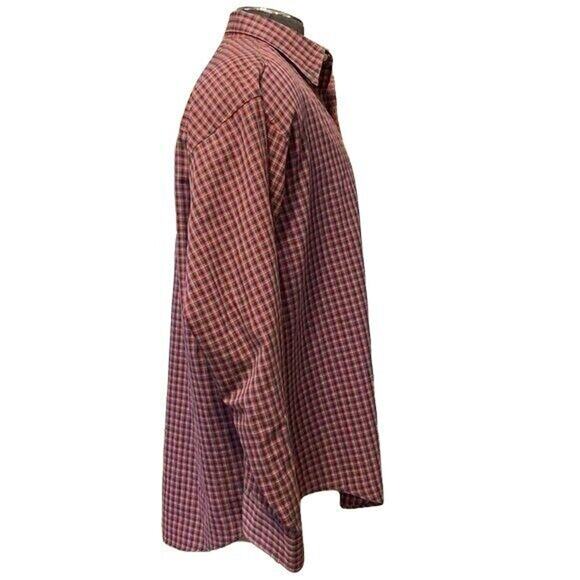 Chaps Ralph Lauren Mens Button Down Shirt Plaid Long Sleeve Collared XL - Picture 6 of 11